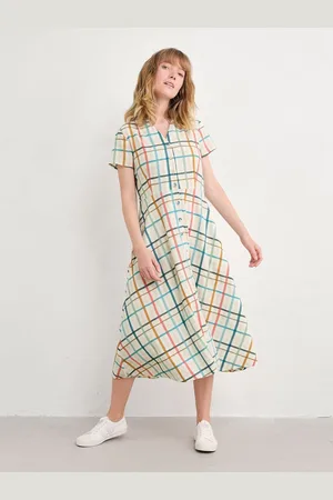 Seasalt Cornwall Bois sculpté Mi-long 100% Lin Robe