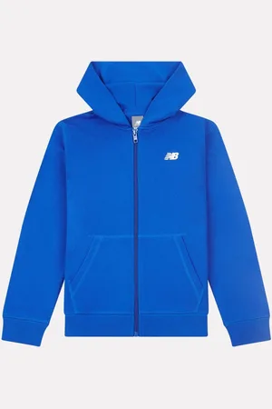 New Balance Kids French Terry Small Logo Zip 100% Cotton Hoodie122128cm