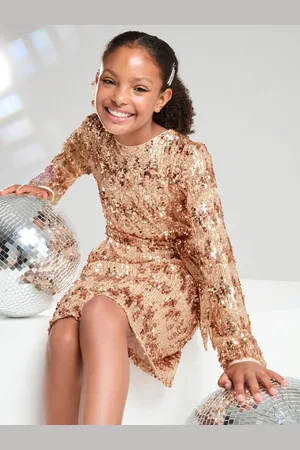 Lipsy London Manches longues Sequin Robes de fête (5-16yrs)158164cm