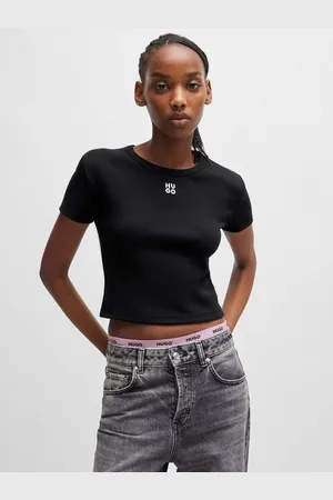 HUGO BOSS T-shirt à coupe ajustée avec logo brodé et empiléXL
