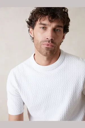 Threadbare T-shirt texturé en maille sur le devantTrès grand