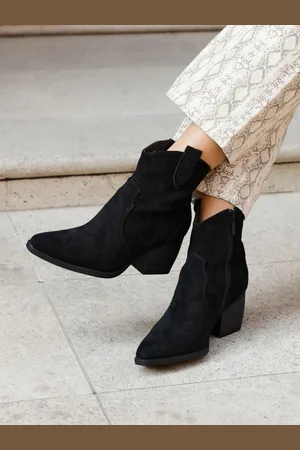 Linzi Bottines Jessie Western en daim