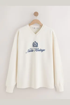 Next EDIT Graphic V-Neck 100% Cotton Sweatshirt4X-Large