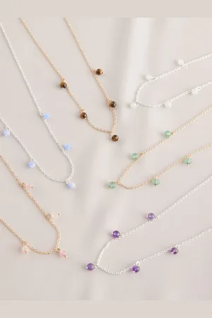 Next Collier avec pierre semi-précieuseRose clair