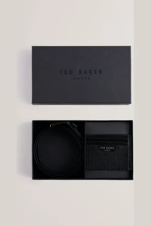 Ted Baker Set de porte-cartes et de plafonds en cuir gravé EtwoodUn an