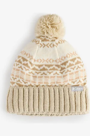 Columbia Chandail Weather Pom White BonnetUn an