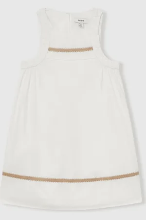 Reiss Rosie Plaited Trim Sleeveless Dress128134cm