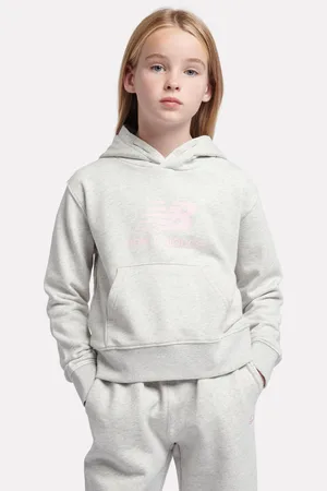 New Balance Kids French Terry Stacked Logo Hoodie122128cm