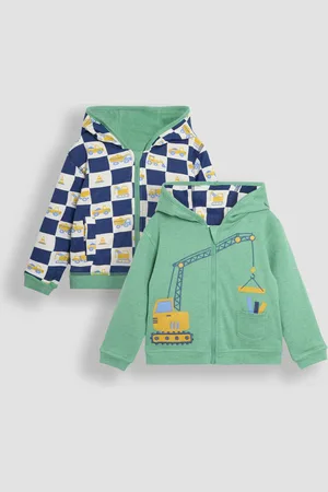 JoJo Maman Bébé Sweat à capuche réversible à motif appliqué 116122cm