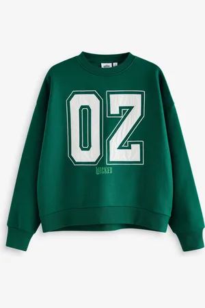 Next Licence officielle du film Wicked Oz Varsity Vert Crewneck Sweat-shirtL Reg