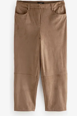 Next Faux suède Barrel Pantalons36tall