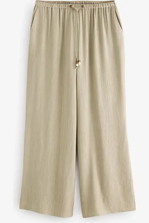 Next Pantalon large texturé froissé