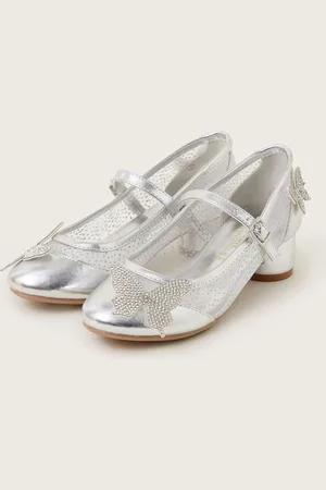 Monsoon Diamante Butterfly Metallic Mary Jane Heelsr. u.10eu28