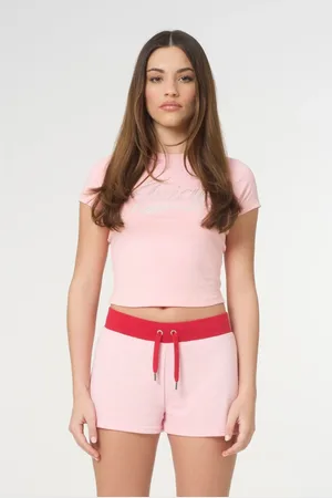 Juicy Couture Swirl Juicy Jersey Shrunken T-shirtxlarge