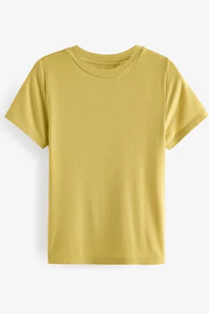 Next T-shirt doux côtelé à manches courtes avec TENCEL LyocellXL