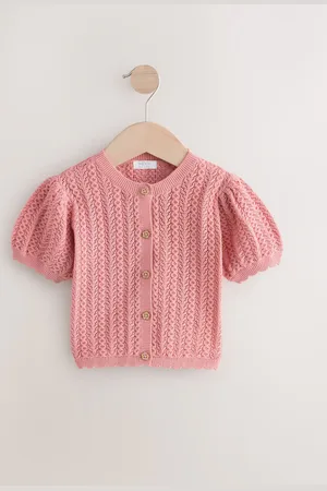 Next 100Cardigan en tricot Pointelle % coton (3mths-7yrs)5 - 6 ans (110 - 116cm)