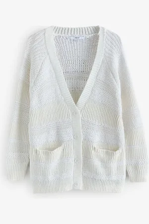 Next Cardigan boutonné en maille surpiquéeXL Reg