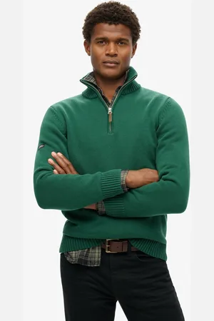 Superdry 100% Coton Classics Tricot Henleys PullXL