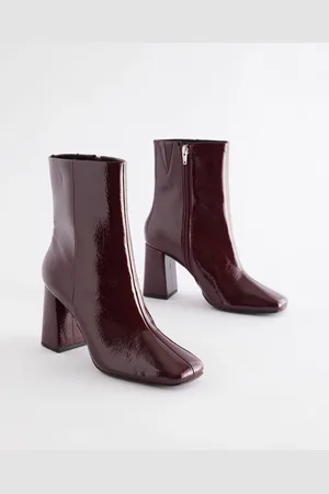 Next Forever Comfort Square Toe Block Heeled Ankle Bottes