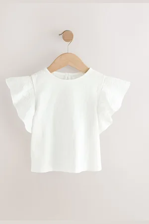 Next Cornelli Frill Sleeve 100% Cotton T-Shirt (3-16yrs)122128cm