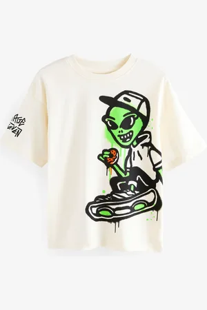 Next 100% Cotton Relaxed Fit Short Sleeve Graphic T-Shirt (3-16yrs)5 ans (110cm)