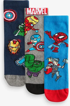 Next Chaussettes en coton riche avec licence de super-héros 3 PackUK 12.5 - 3.5