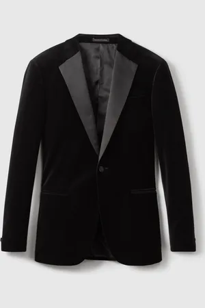 Reiss Veste de smoking Ace en velours à boutonnage simple et coupe ajustée97cm R (UK 38 R)