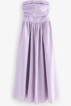 Next Seersucker Bandeau Midi Summer Dress46