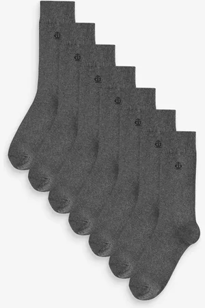 Jeff Banks Coton recyclé Crown Logo Col rond Chaussettes 7 LotUn an