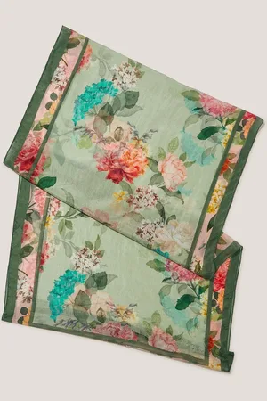 Monsoon Elinora Floral Print Silk Scarfun