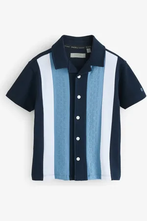 Ted Baker Navy Textured Stripe Shirt146152cm