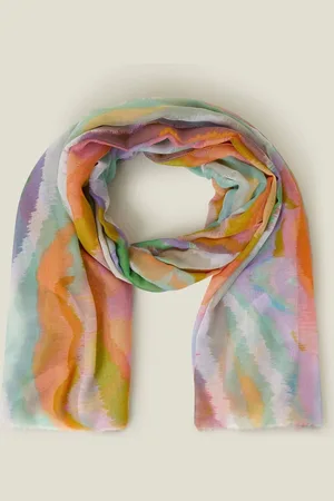 Accessorize Blurred Wave Print Scarfun