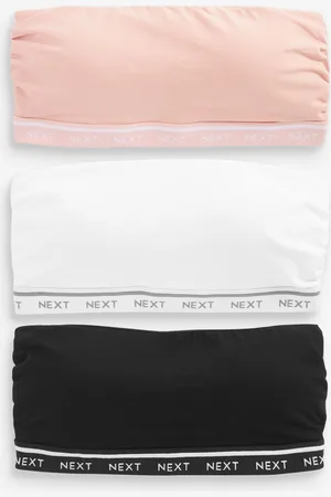 Next Lot de soutiens-gorge bandeau en coton 3 confort ultimes
