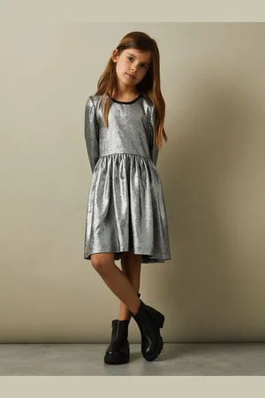Reiss Joy Métallique Fit and Flare Robe11 - 12 ans (146 - 152cm)