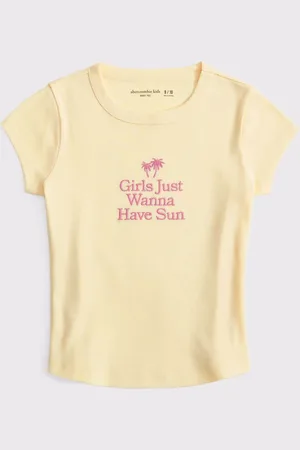 Abercrombie & Fitch Cream Graphic Baby T-Shirt17années