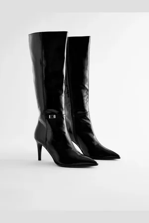 Next Forever Comfort Skinny Heeled Buckle Detail Knee High Bottes