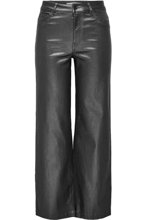 JDY Taille haute Ample métallisé Coated JeansXXL 18