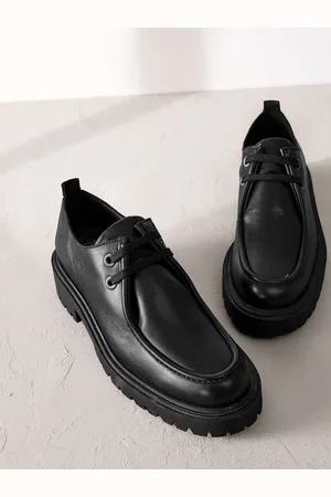 Next Premium Leather Chunky À lacets Chaussures