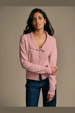 Laura Ashley Cardigan en maille boutonnée à col pointellePetit