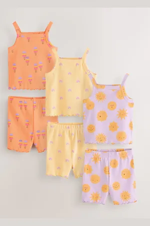 Next Cami Vest Short Pyjamas 3 Pack (9mths-10yrs)8692cm