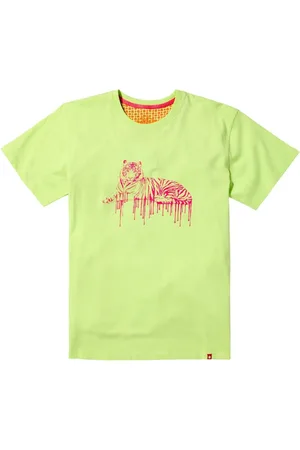 Joe Browns 100% Cotton Drippy Tiger Graphic Short Sleeve T-ShirtTrès grand