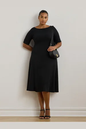 Ralph Lauren Munzie Extensible Jersey Mi-long RobeXL