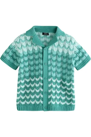 Next Polos tricotés à col rond (Crochet Revere) Manches courtes (3mths-7yrs)110116cm