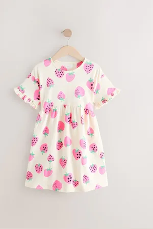 Next Manches courtes Jersey 100% Cotton Robe (3-16ans)98104cm