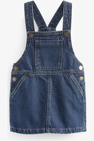 Next 100% Coton Denim Robe chasuble (3mths-7yrs)12 - Mois 18 (80 - 86cm)