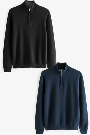 Next Coupe classique 100% Coton Premium Quarter Zip Pull 2 LotXL Reg