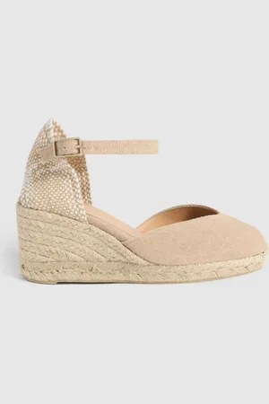 Castaner Espadrilles en coton à talon compensé