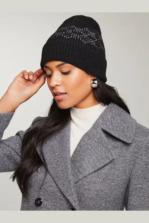 Lipsy London Cosy Embellished Bonnet Chapeaux With WoolUn an