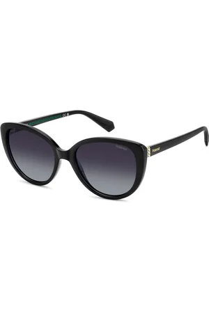 Polaroid Cat Eye Black Sunglasses With Jewel Embellishmentun