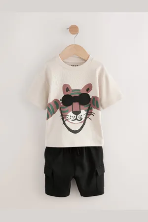 Next Short Sleeve 100% Cotton T-Shirt & Utility Shorts Set (3mths-7yrs)98104cm